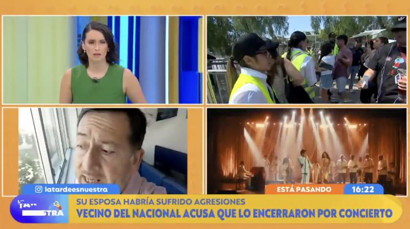 Vecino del Estadio Nacional acusa quedar encerrado por culpa de Bad Bunny.