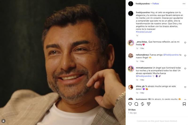 La sentida publicación de la pareja de Andrés Caniulef | Instagram