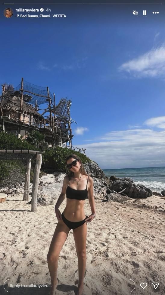 Millaray Viera luce tonificada figura en la playa | Instagram