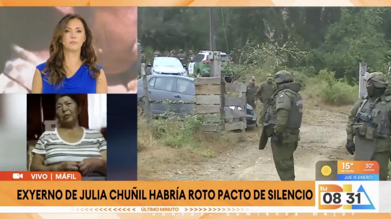 Exyerno de Julia Chuñil habría entregado importante información.