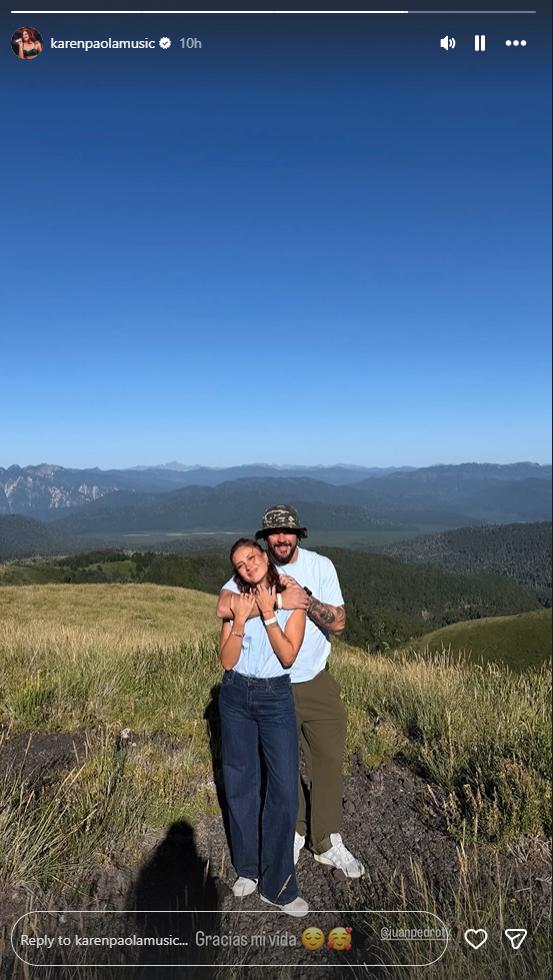 Karen Paola junto a Juan Pedro Verdier | Instagram