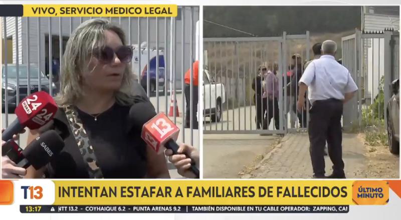 Denuncian estafas a familias de fallecidos por los incendios forestales en el Biobío.