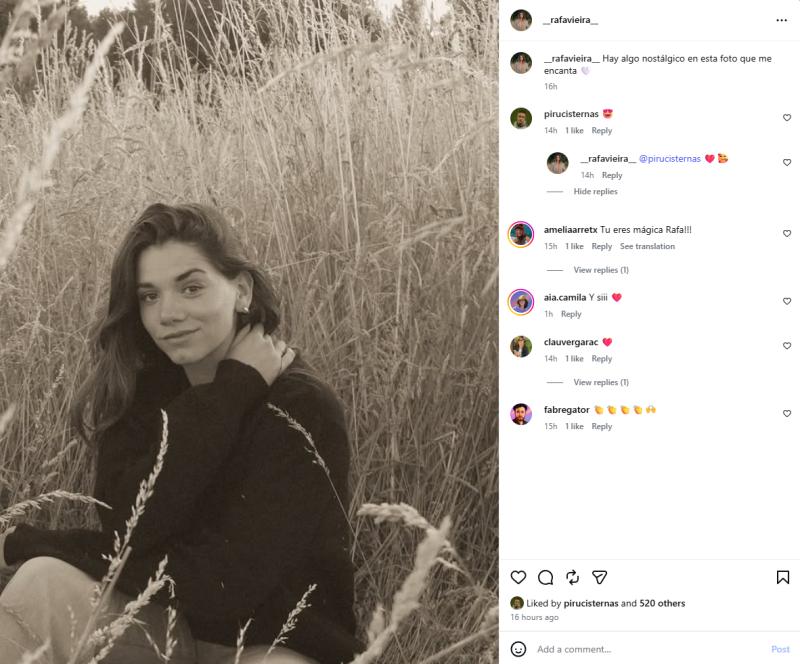 Hijo de Diana Bolocco comenta fotografía de su novia | Instagram