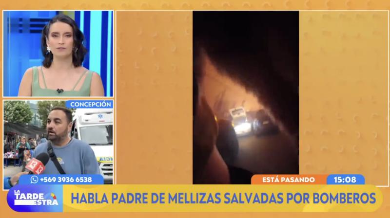Papá de mellizas rescatadas en Penco habló con La tarde es nuestra.