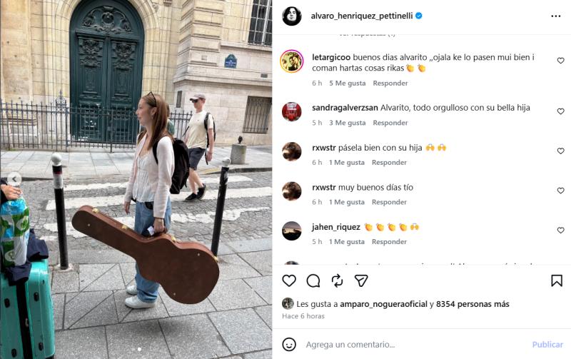 Hija de Álvaro Henríquez y Mariana Loyola - Instagram