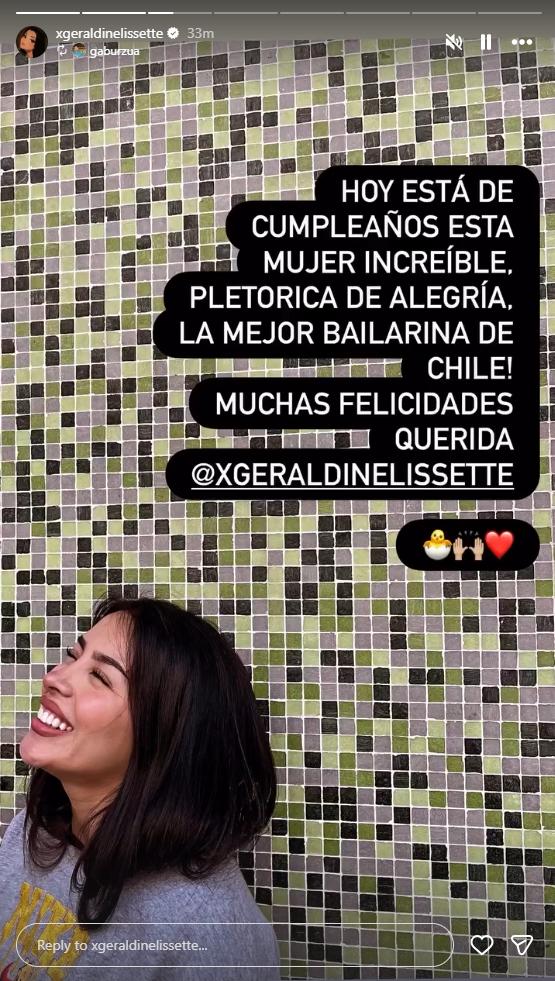 Gabriel Urzúa dedica sentido mensaje a Geraldine Muñoz | Instagram