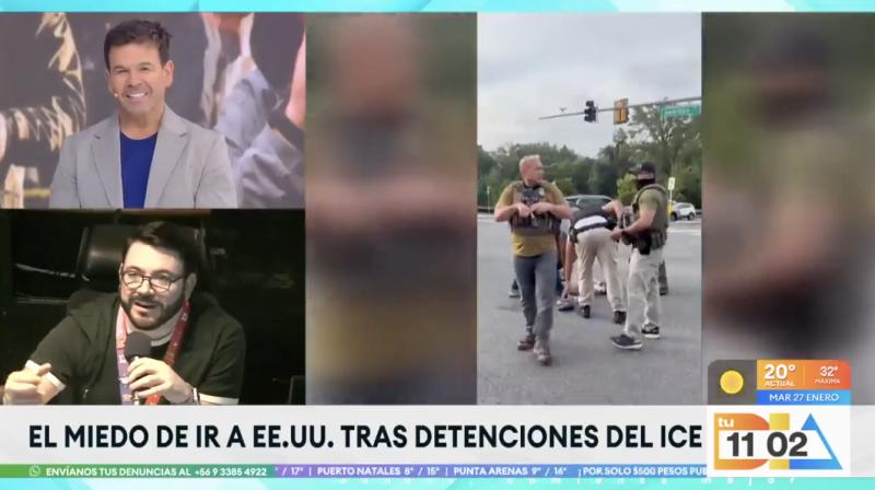 Mauricio Huentenao relata la tensa experiencia que vivió en su viaje a Estados Unidos: panel de Tu Día quedó sorprendido.
