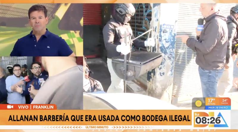 Hallan animales faenados en barbería en Franklin.