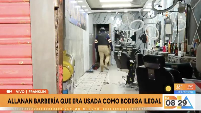 Hallan animales faenados en barbería en Franklin.