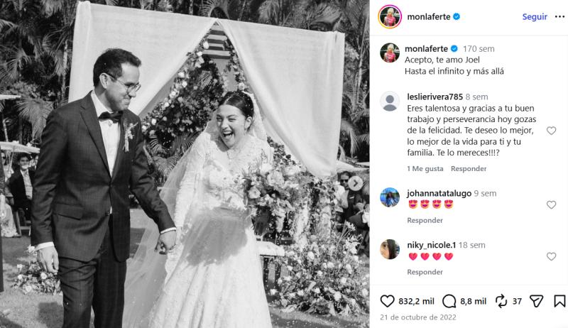 Mon Laferte se casó en 2022 - Instagram