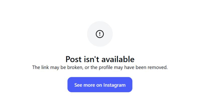 Publicación borrada, en ella se encontraba la foto de Montserrat Ballarin y el músico | Instagram