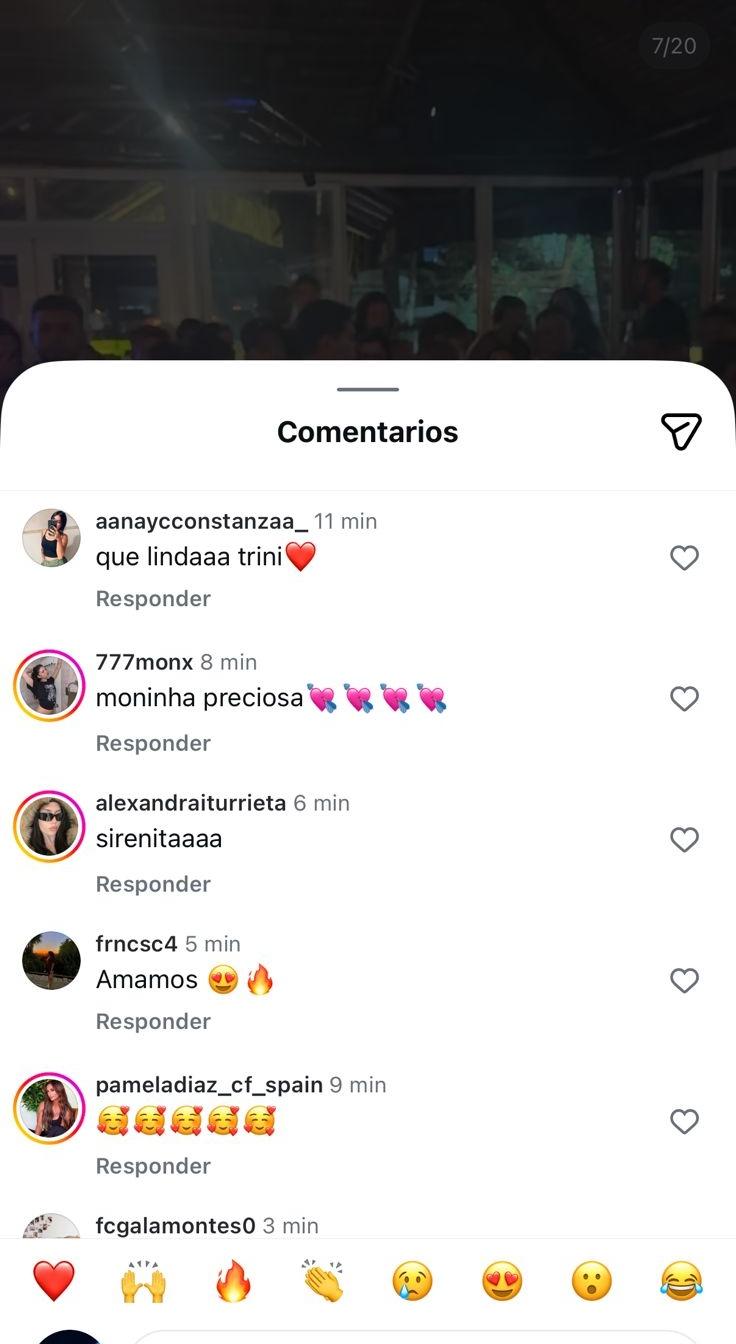 Comentarios en publicación de hija de Pamela Díaz | Instagram