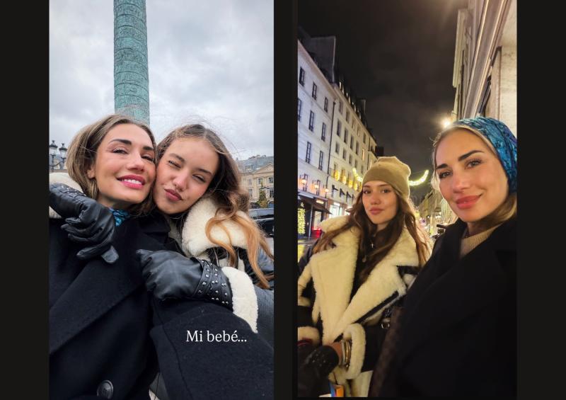 Imágenes de Carolina de Moras y su hija Mila