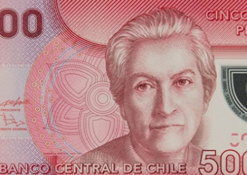 Billete de $5.000 chileno como representación del Subsidio al Empleo Joven