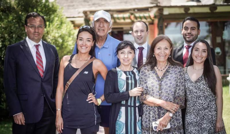 Tamara Cornejo junto a su padre | La Tercera