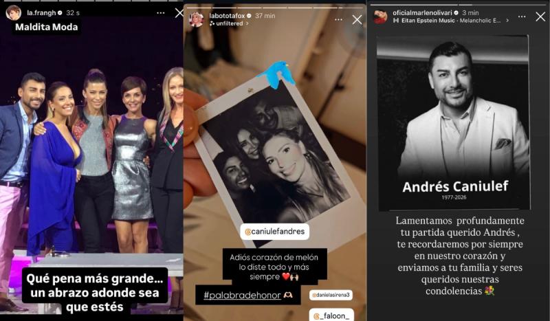 Famosos despiden a Andrés Caniulef.