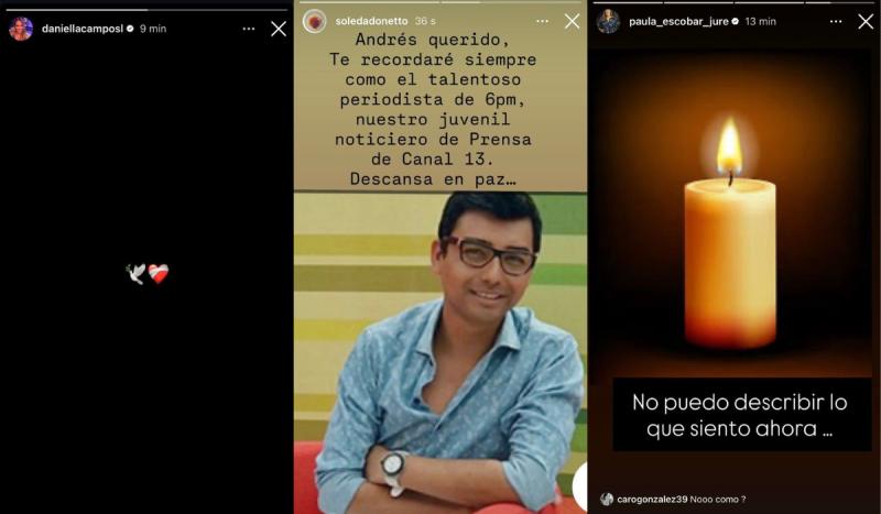 Famosos despiden a Andrés Caniulef.