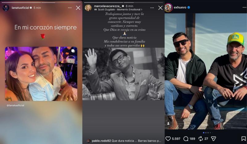 Famosos despiden a Andrés Caniulef.