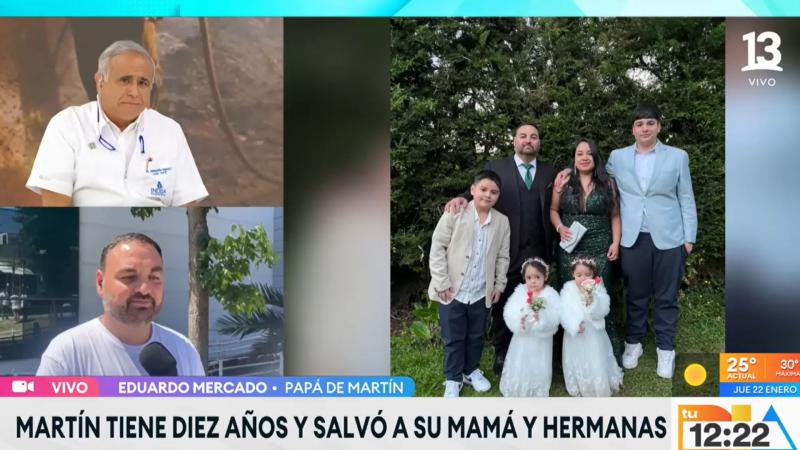 Doctor Ugarte emocionado por la historia del niño héroe de Lirquén