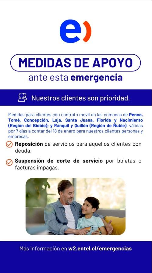 Las medidas de Entel ante los incendios