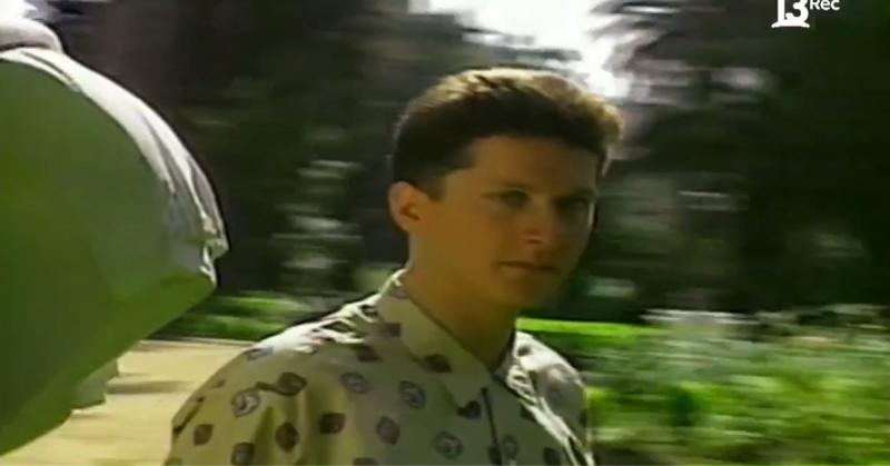 El cantante Fernando Casas en el programa Martes 13, 1992