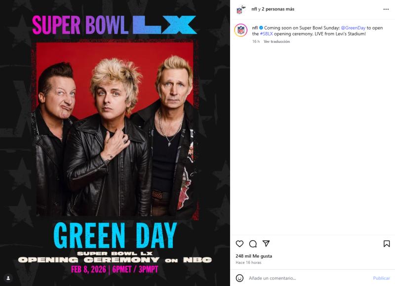 Green Day | Super Bowl 2026 | NFL
