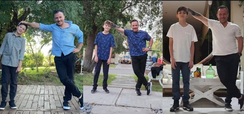 Gonzalo Egas y Noah, hijo de Wilma González | Instagram