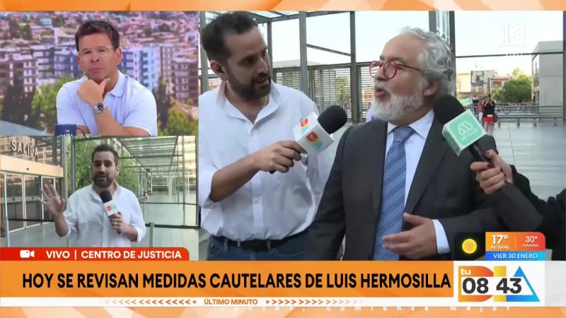 Luis Hermosilla llega hasta el Centro de Justicia | Tu Día