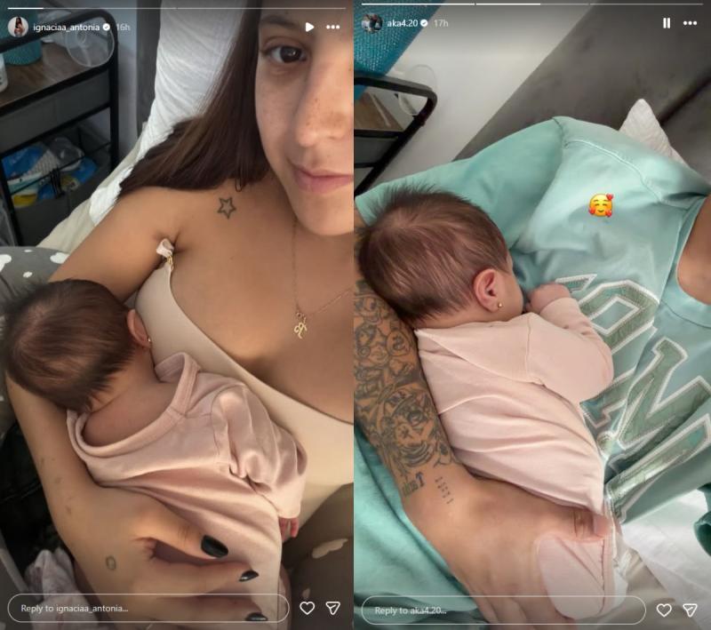 Ignacia Antonia y Aka4:20 junto a su hija | Instagram