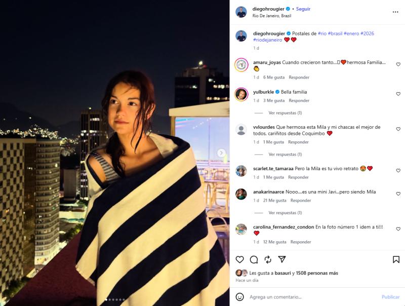 Mila | Instagram Diego Rougier, pareja de Javiera Contador