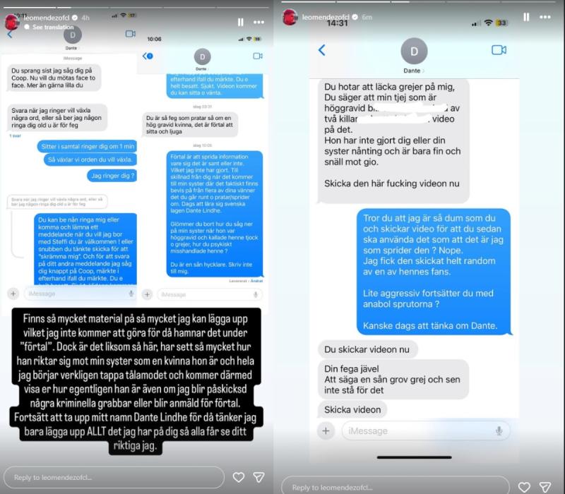 Leo Méndez Jr. comparte mensajes con Dante, expareja de Steffy éndez | Instagram