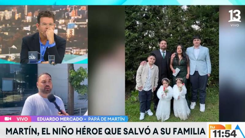 Eduardo Mercado, padre de Martín, el niño héroe de Lirquén