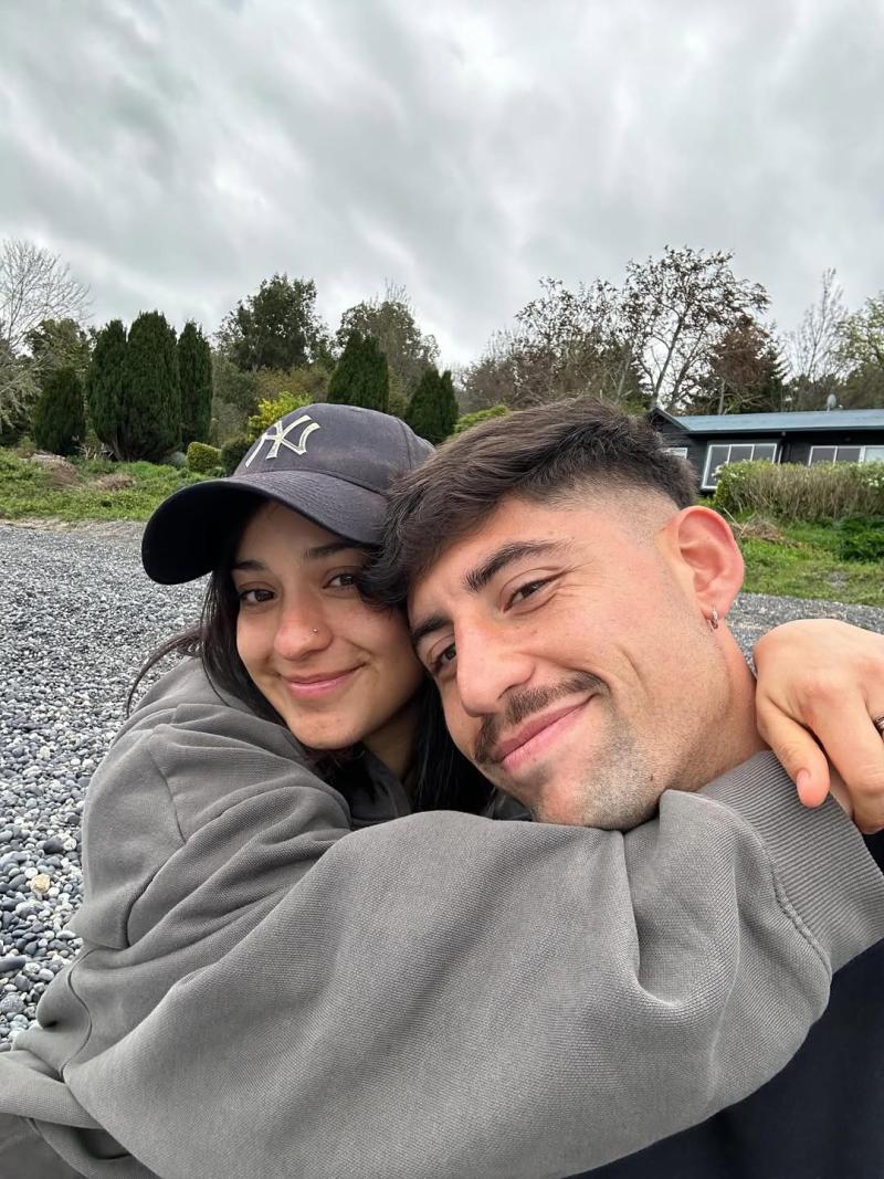 Rocío Toscano y su pareja Agustín