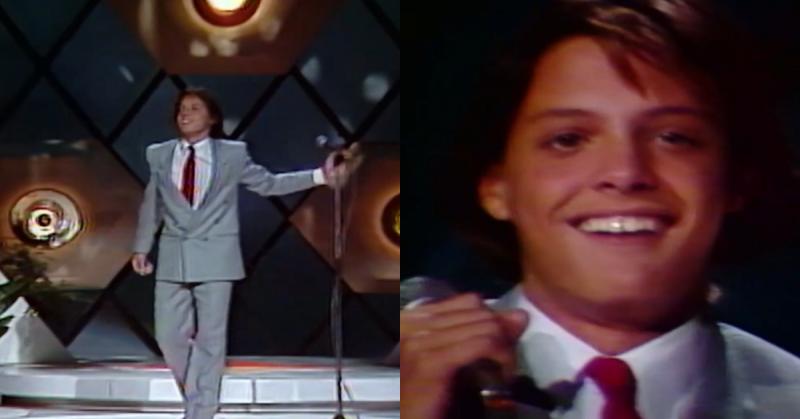 Luis Miguel cuando tenía 14 años en Sábados Gigantes, 1985
