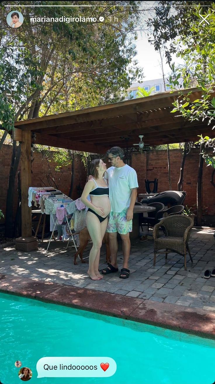 Mariana di Girolamo y su esposo muestran avanzado estado de embarazo de la actriz | Instagram