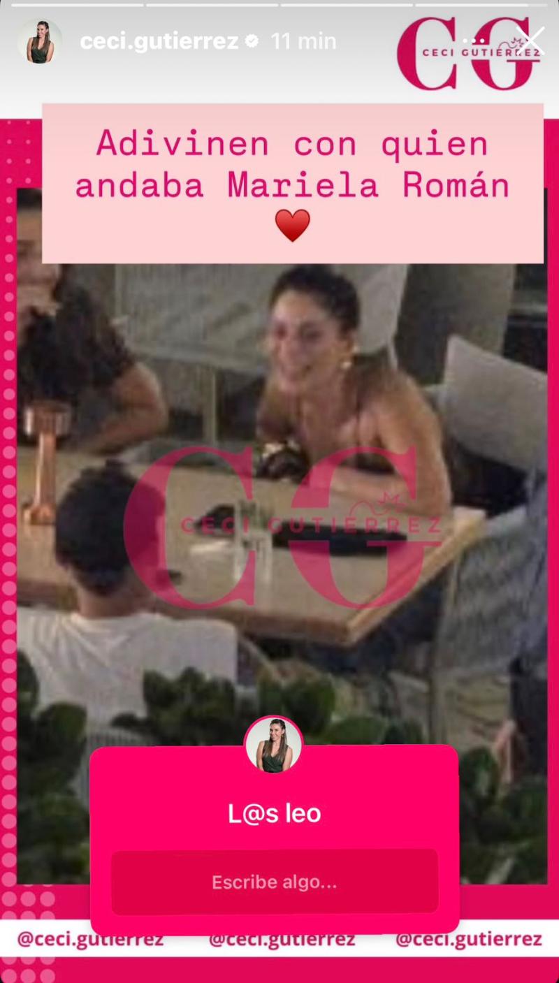 La foto de Mariela Román con misterioso hombre - Créditos: Cecilia Gutiérrez