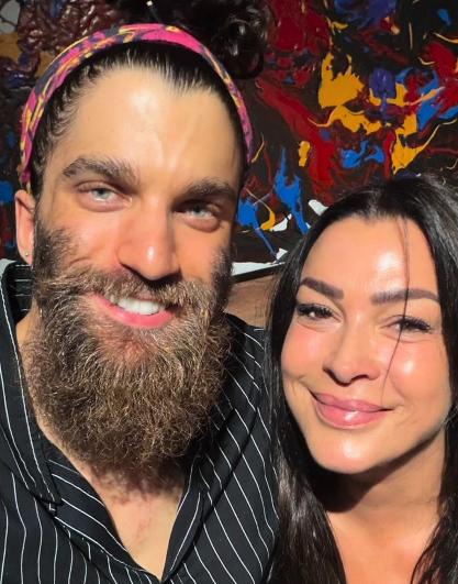 Marlen Olivari junto a su sobrino actor