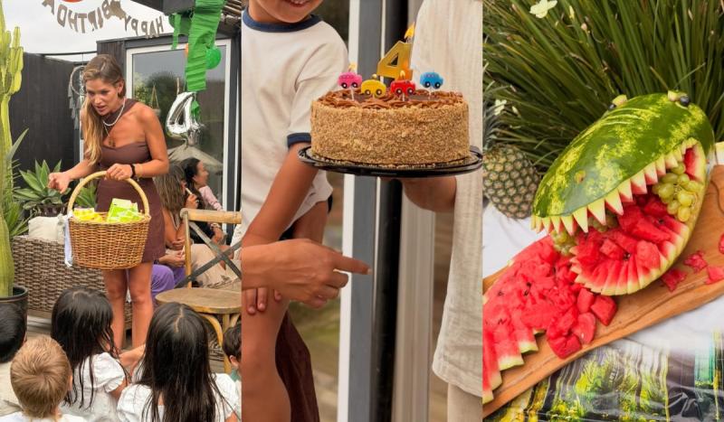 Mayte Rodríguez celebra con temática de dinosaurios el cumpleaños de Galo | Instagram