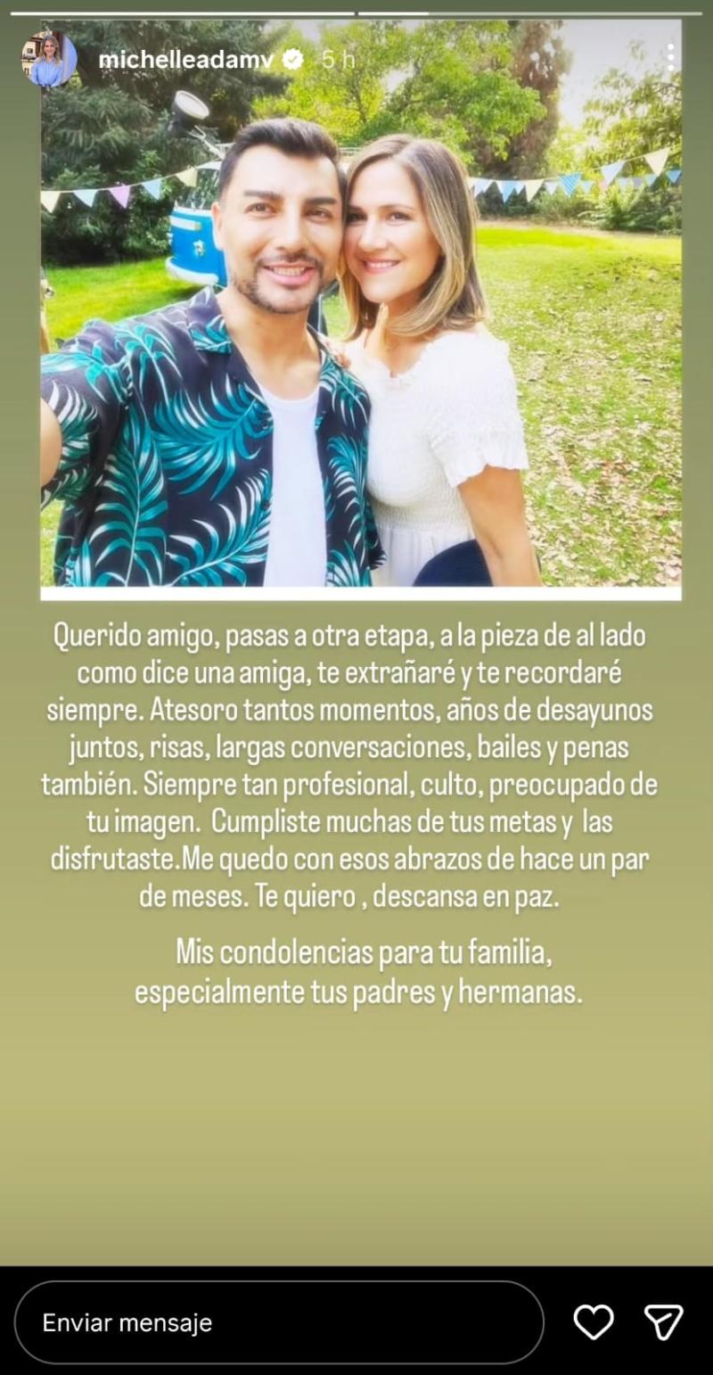 Michelle Adam y Andrés Caniulef - Instagram