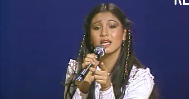 Myriam Hernández cuanto tenía 14 años, en el programa Sábados Gigantes, 1981