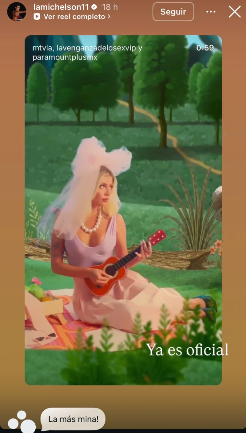 La exparticipante de Mundos Opuestos, Ignacia Michelson, vía Instagram