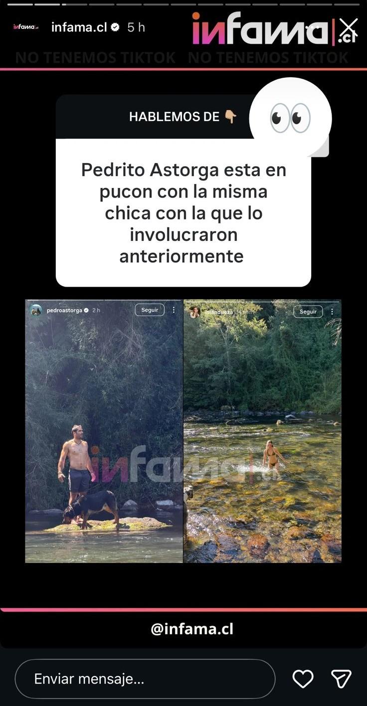 Pedro Astorga e Isidora Andueza - Instagram Infama