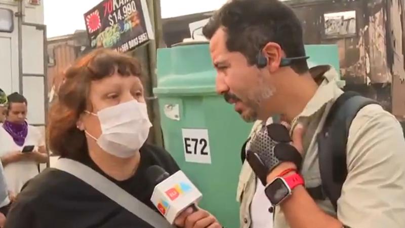 María, esposa del bombero que perdió su casa por incendio en Lirquén