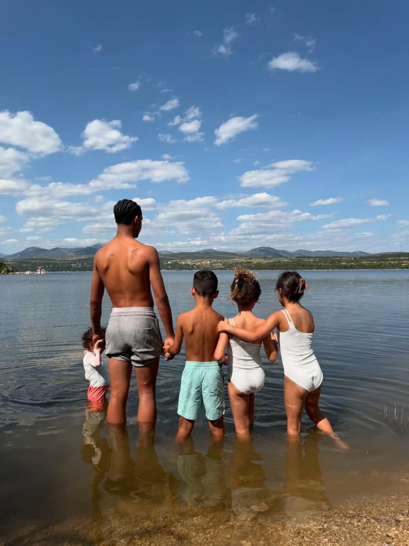 Cristiano Ronaldo junto a sus hijos menores - Instagram