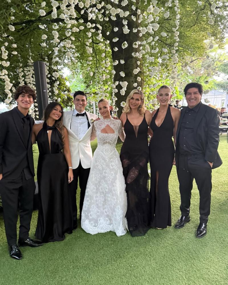 Familia de Pablo Galdames recibió a la familia de Iván Zamorano en Italia para matrimonio de Thomas - Instagram