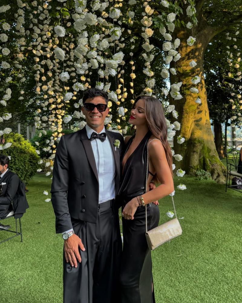 Cata Vallejos junto a Pablo Galdames en el matrimonio de Thomas - Instagram