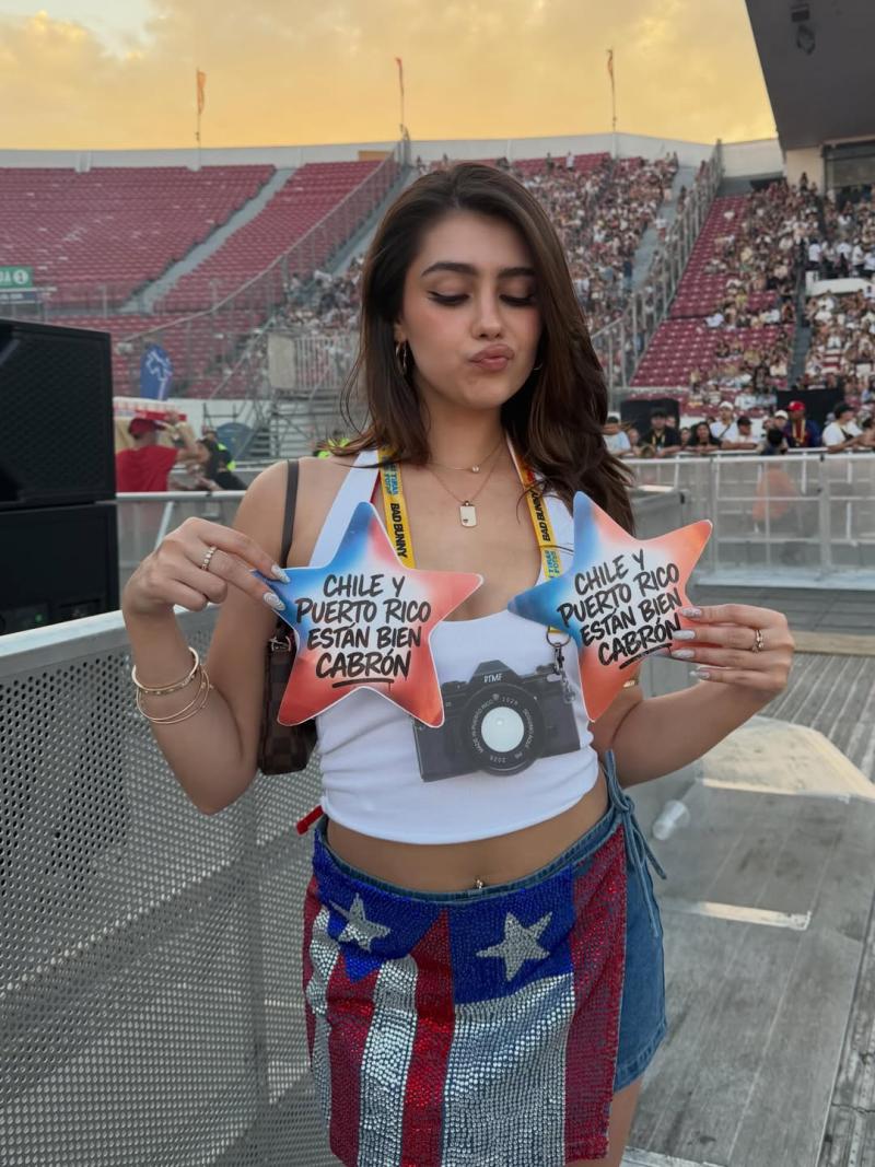 Isabel Calvo en el concierto de Bad Bunny - Instagram @is4belcalvo