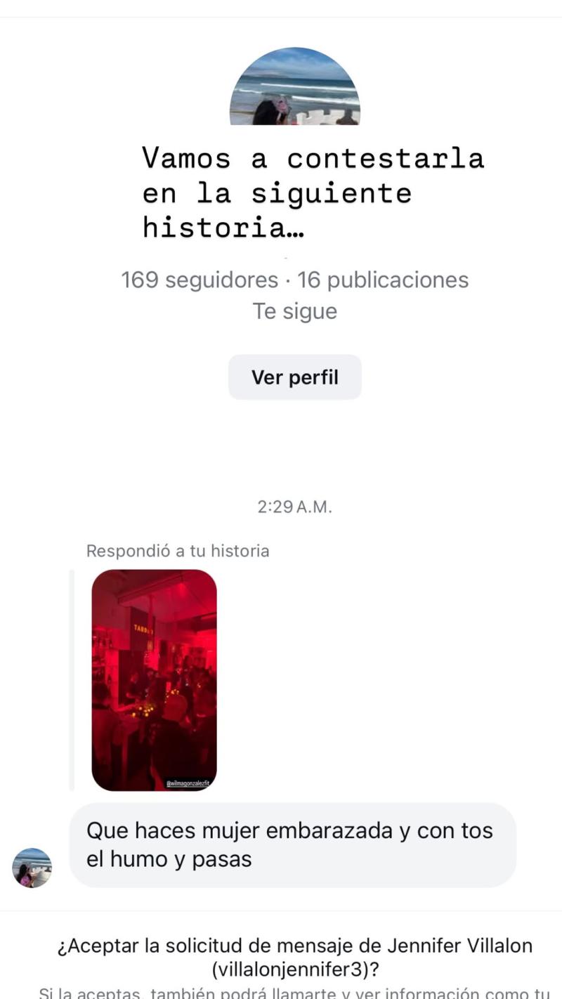 La crítica que recibió Wilma González en redes - Instagram