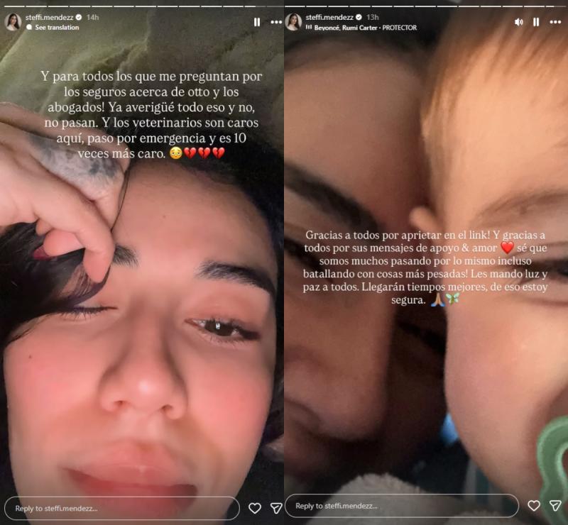 Steffi Méndez detalla sus problemas económicos | Instagram