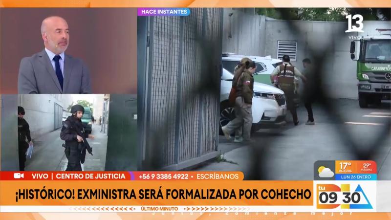 Tu Día | Llegada de Ángela Vivanco al Centro de Justicia